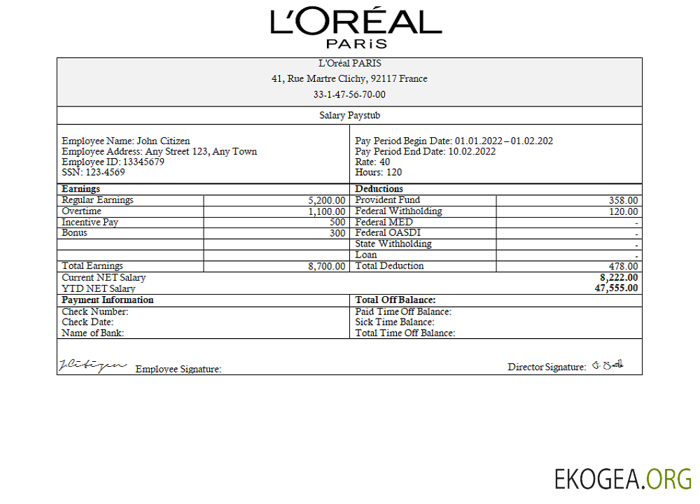 France Loreal Paris société de distribution de cosmétiques